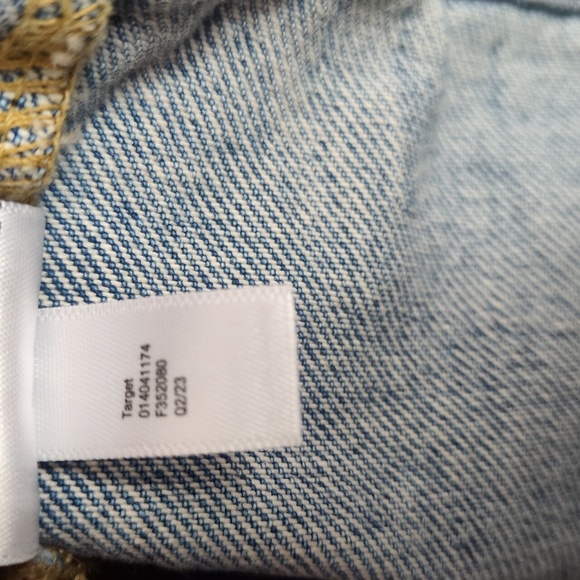 NWT 3X Cropped Denim Jacket Womens 💙 Universal Thread Blue Jean 3XL Fair Trade - Picture 12 of 12